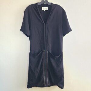 Maison Martin Margiela Zip Dress Knee Length Black Size 1